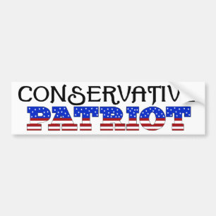 Konservativ patriot bildekal
