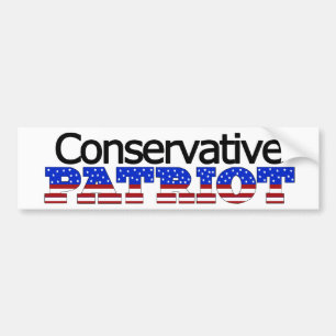 Konservativ patriot bildekal