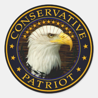 Konservativ Patriot Runt Klistermärke