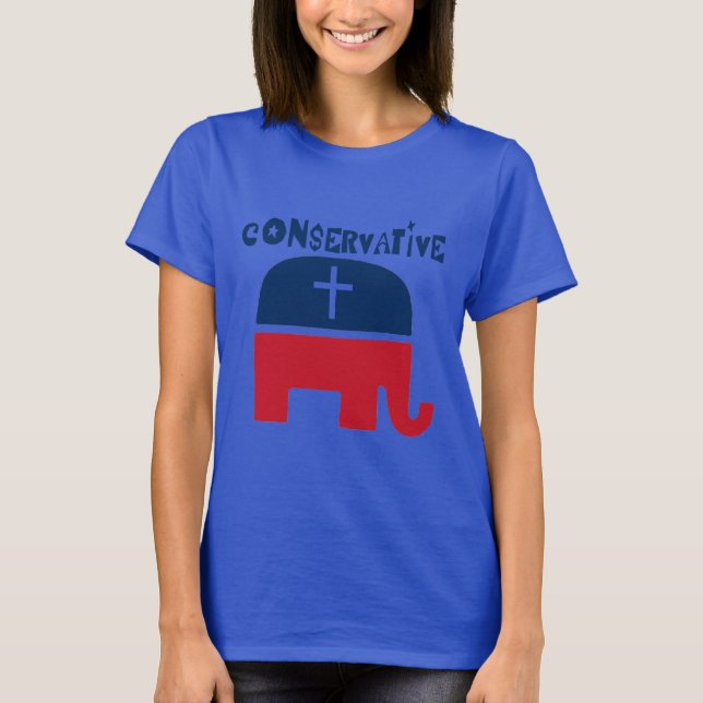 Konservativ Republican T-shirt (Framsida)