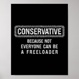 Konservativ republikansk skjorta Anti-liberal fril Poster