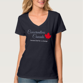 Konservativa Kanada. Kanada först för en förändrin T Shirt