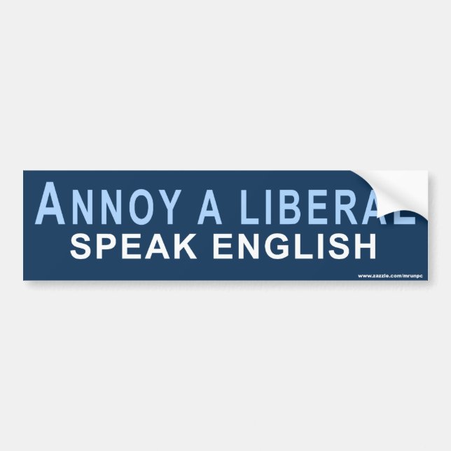 Konservativet "Annoy A Liberal"-symbol Bildekal (Framsidan)