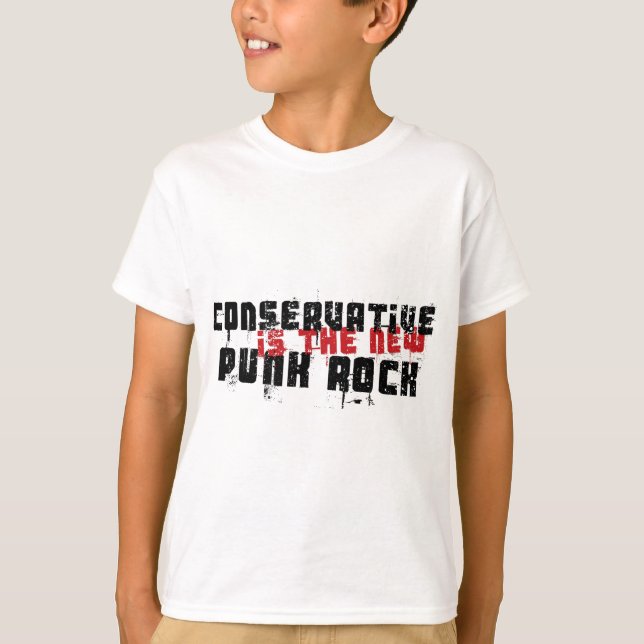 Konservativet är den nya Punk stenen T-shirt (Framsida)