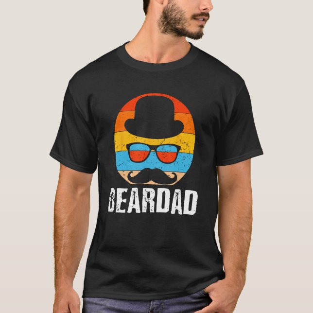 Konservativet Beardad Coola Pappa Chill Pappa Pare T Shirt (Framsida)