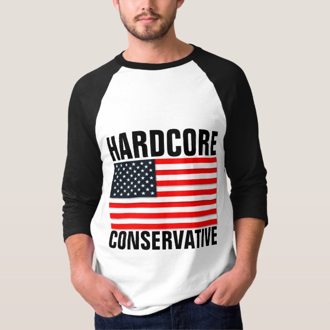 Konservativet HARDCORE Patriotic T-Shirts (Framsida)