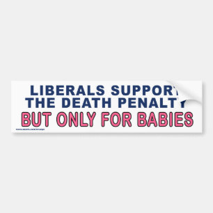 Konservativet "Liberals Support Death"-märke Bildekal