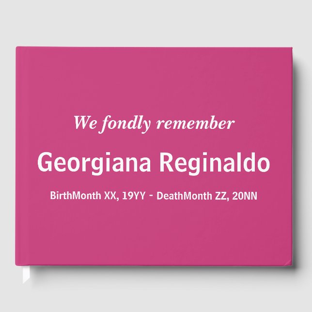 Konservativet Memorial Guestbook Gästböcker (Framsida)