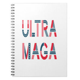 Konservativet Ultra MAGA Trump Patriotic Republica Anteckningsbok