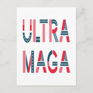 Konservativet Ultra MAGA Trump Patriotic Republica Vykort