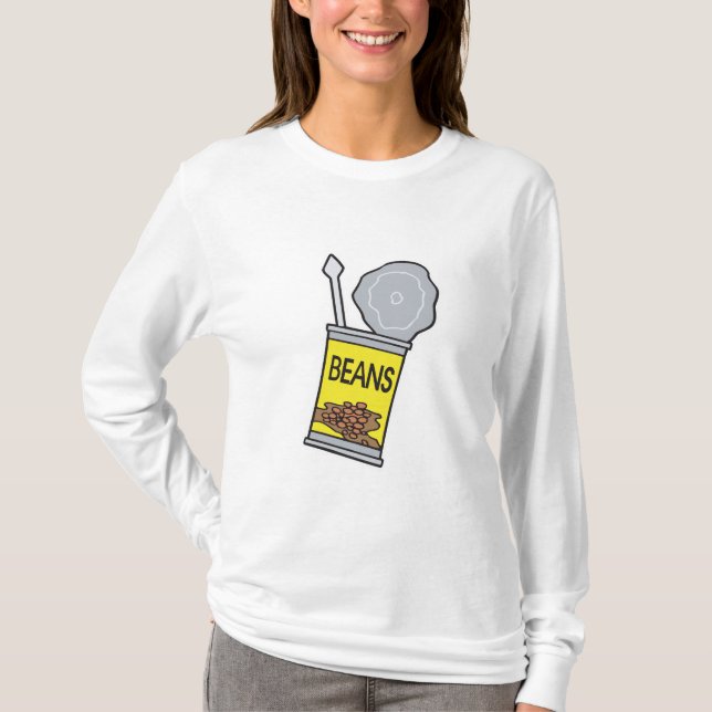 konservburk med bönor tee shirt (Framsida)