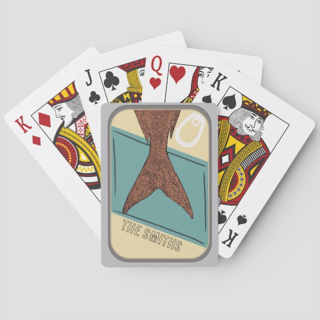 Konserverad fisk casinokort (Baksidan)