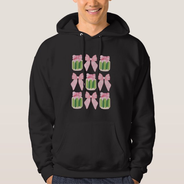Konserverad Pickle Coquette Bågar Med Söt Pickle-b Hoodie (Framsida)