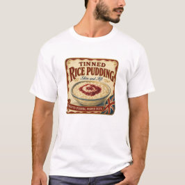 Konserverad Risgrynsgröt Vintage Konservburk Etike T Shirt