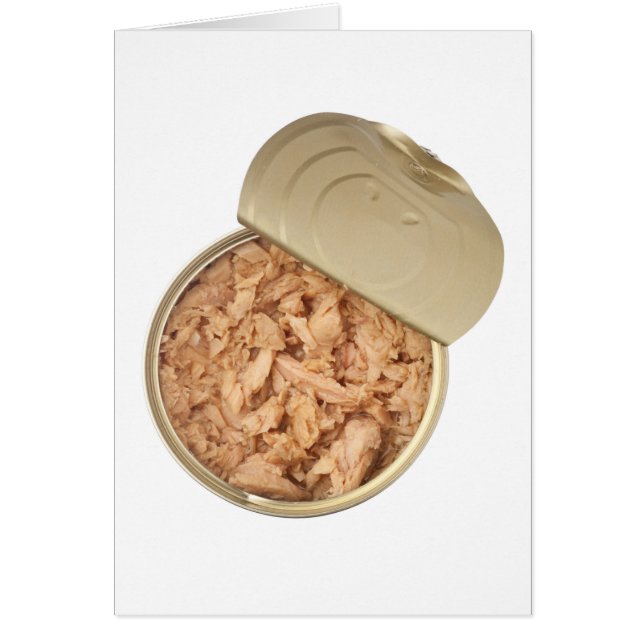 Konserverad tonfisk hälsningskort (Framsidan)