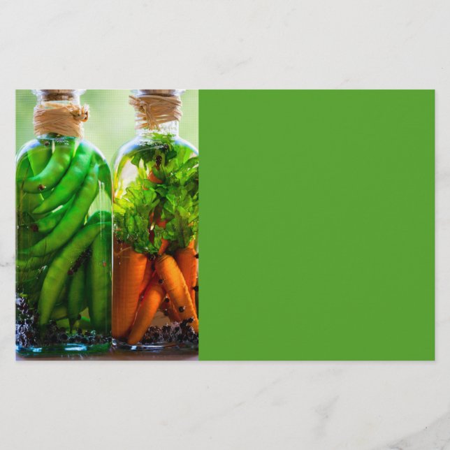 Konserverade grönsaker flygblad (Framsidan)