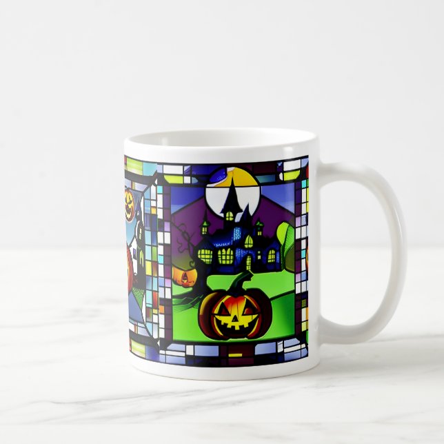 Konserverat glas Halloween Haunween House Mugg (Höger)