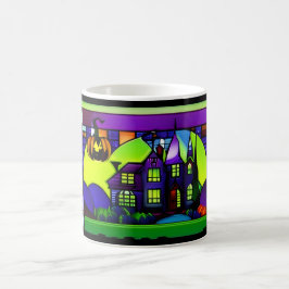 Konserverat glas Halloween Haunween House Mugg