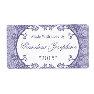 Konservering gjord med Kärlek matköksetikett Fraktsedel