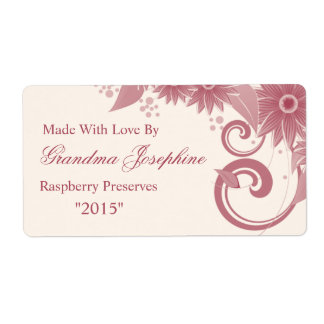 Konservering gjord med Kärlek matköksetikett Fraktsedel