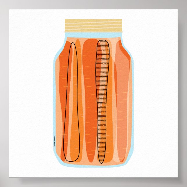 Konservering - morötter poster (Framsidan)