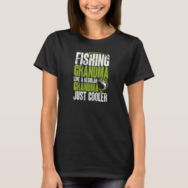 Könsfiskare som en vanlig mormor, men t shirt (Framsida)