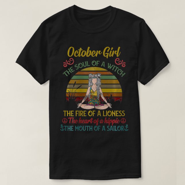 Könsflicka i en häxans själ t shirt (Design framsida)