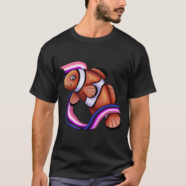 Könsfluid Clownfisk T Shirt (Framsida)