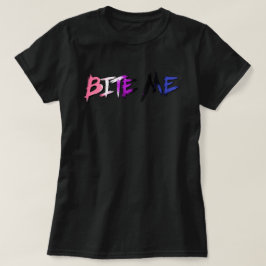 Könsfluid Pride Bita mig T Shirt