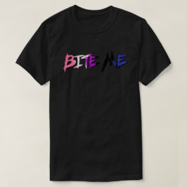 Könsfluid Pride Bita mig T Shirt