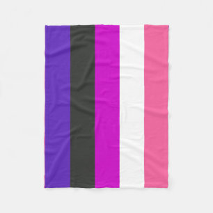 Könsfluid Prideflagga Fleecefilt