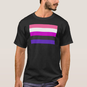 Könsfluid Prideflagga T Shirt