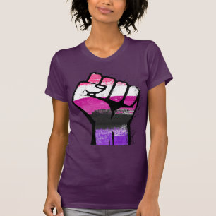 Könsfluid Stolthet Motstånd T Shirt