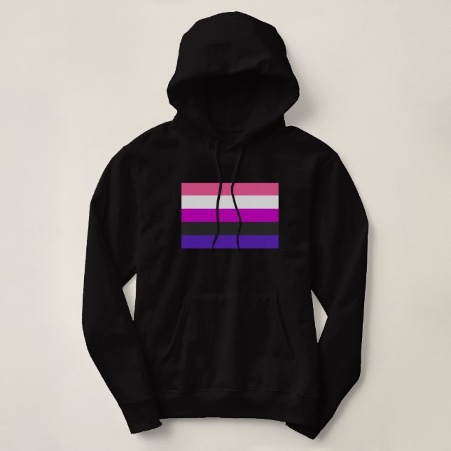 Könsfluid stoltighetsflagga t shirt (Design framsida)