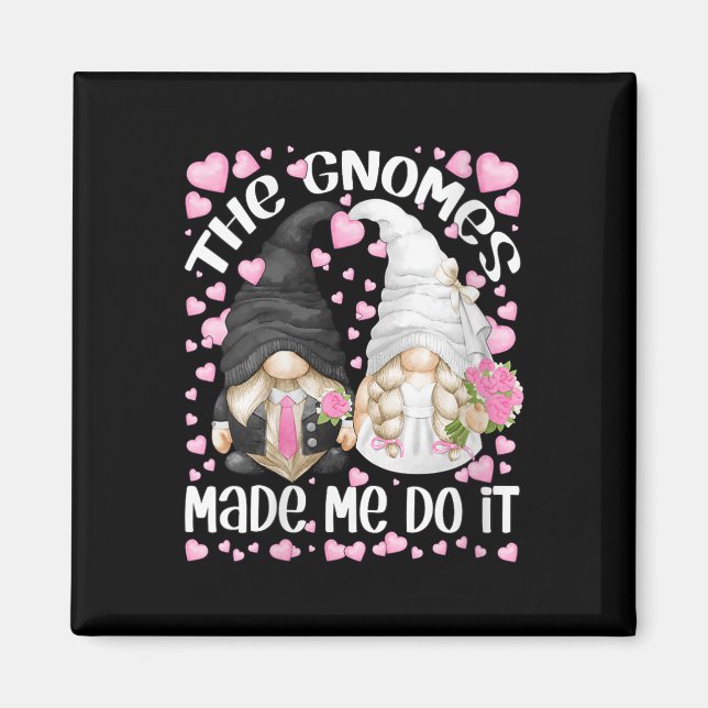 Könsfonen Bröllop Bride och Groom Motif Motif Gno Magnet (Framsidan)