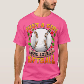 Könsfonen Softball idrottar bara en flicka Älskare T Shirt