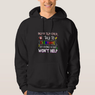 Könsfoni, kära lärare jag pratar med alla som flyt hoodie