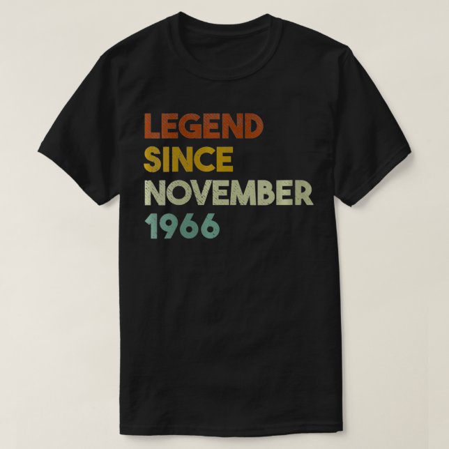 Könsförklaring sedan november 1966 54:e födelsedag t shirt (Design framsida)