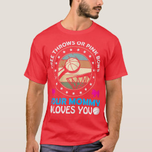Könsfria toner eller Rosa Bows Mamma Kärlek You Ge T Shirt
