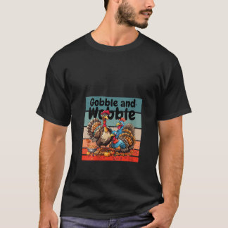 Könsgobble och vobble turkey Thanksgiving holid T Shirt
