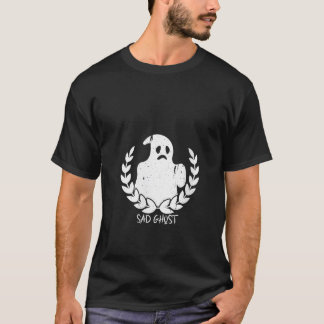 Könsgradsförsök med Ledsen Ghost Halloween-skräcks T Shirt