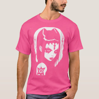 Könsgrafik Mörk Occult Gothic Batcave Girl Post Pu T Shirt