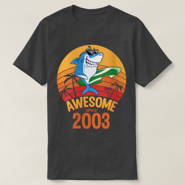 Könshajdag 17 år gammal Surfa Fantastisk Si T Shirt (Design framsida)