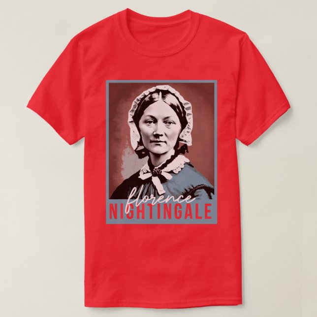 Könshistorik månad Sjuksköterska Florence Nighting T Shirt (Design framsida)