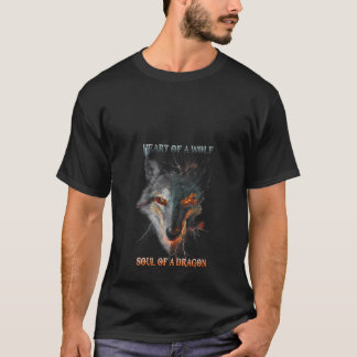 Könshjärta i en Varg av en drakts Varg &dra T Shirt