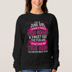 Könsjuni flicka jag har 3 sidor Grattis på födelse T Shirt