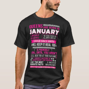Könskö föds i januari Lönndag G T Shirt