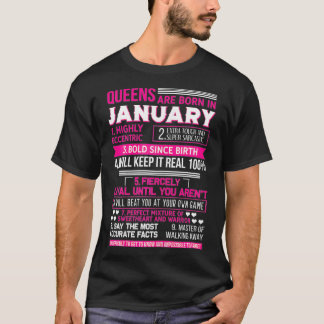 Könskö föds i januari Lönndag G T Shirt