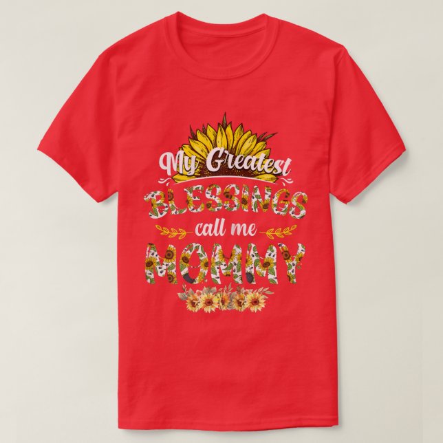 Könskvinnor Min Underbarare välsignelse kallar mig T Shirt (Design framsida)