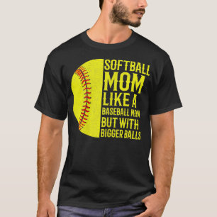 Könslusen mamma liknar en baseboll mamma men t shirt